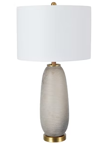 27.5th Metal And Glass Table Lamp