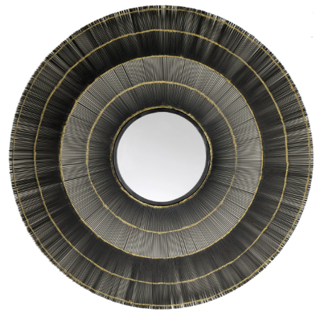 44" Mirror Glass Dia- 14" 1pza