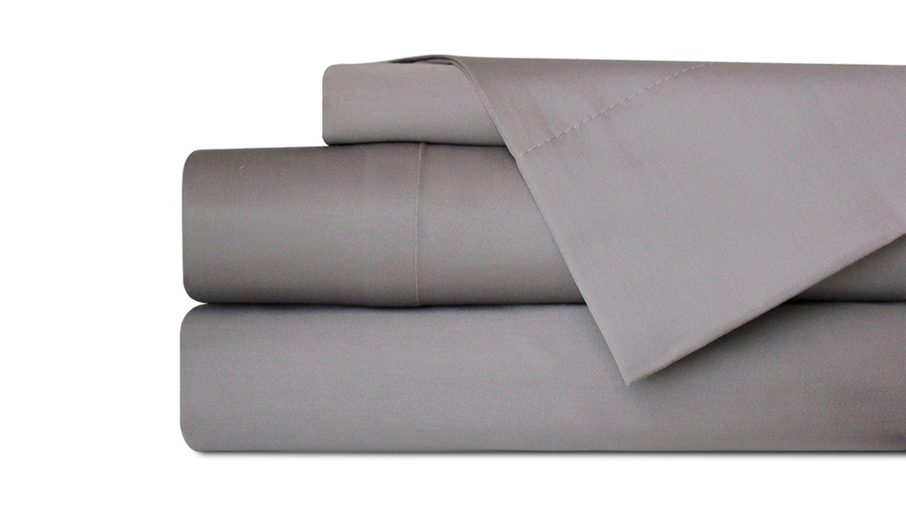Juego De Sabanas King Size En Tela Rango Gris 400 Hilos 100% Algodon