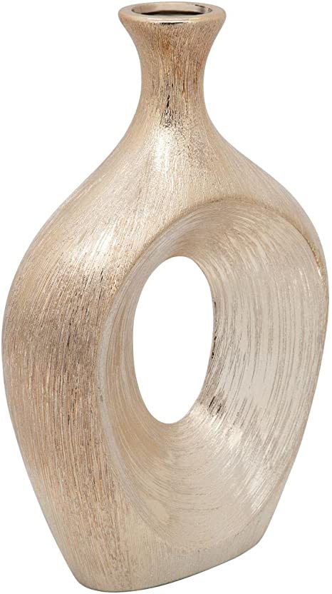 13" Scratched Oval Vase Cut-Out, Cham