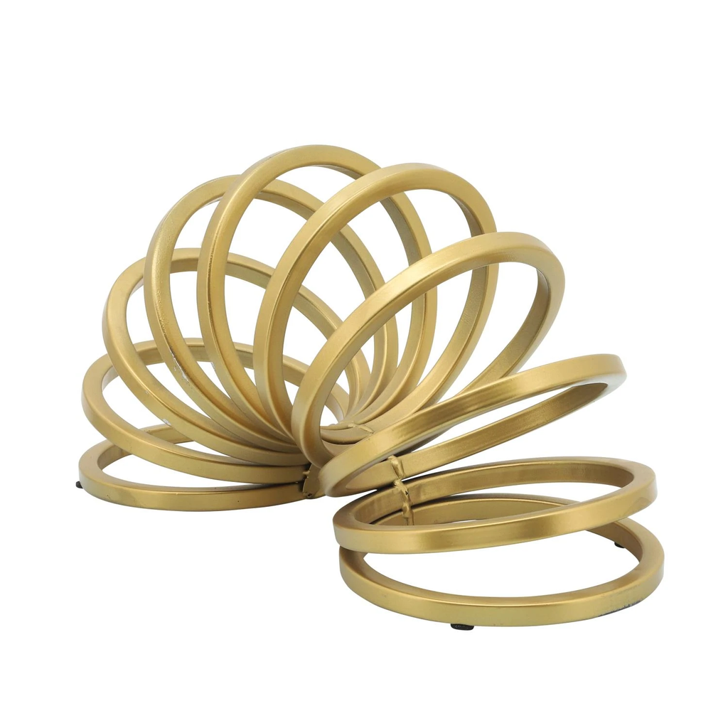 16" Metal Slinky Deco, Gold