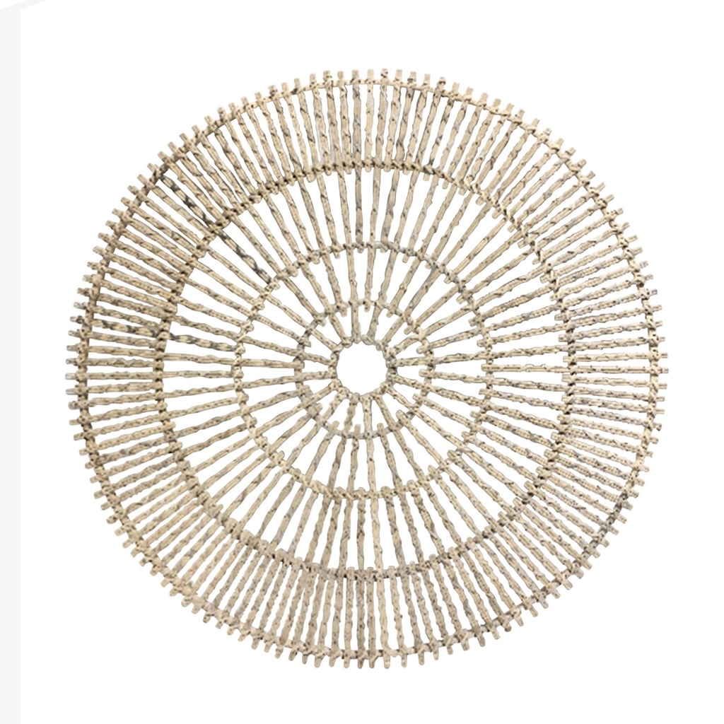 35" Round Wall Decor, Natural