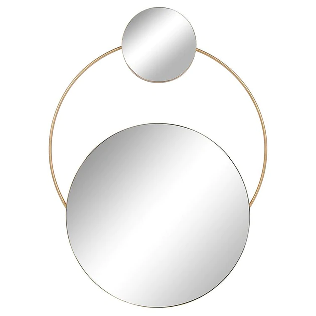 Espejo Metal 33"H Wall Mirror, Gold,Wb