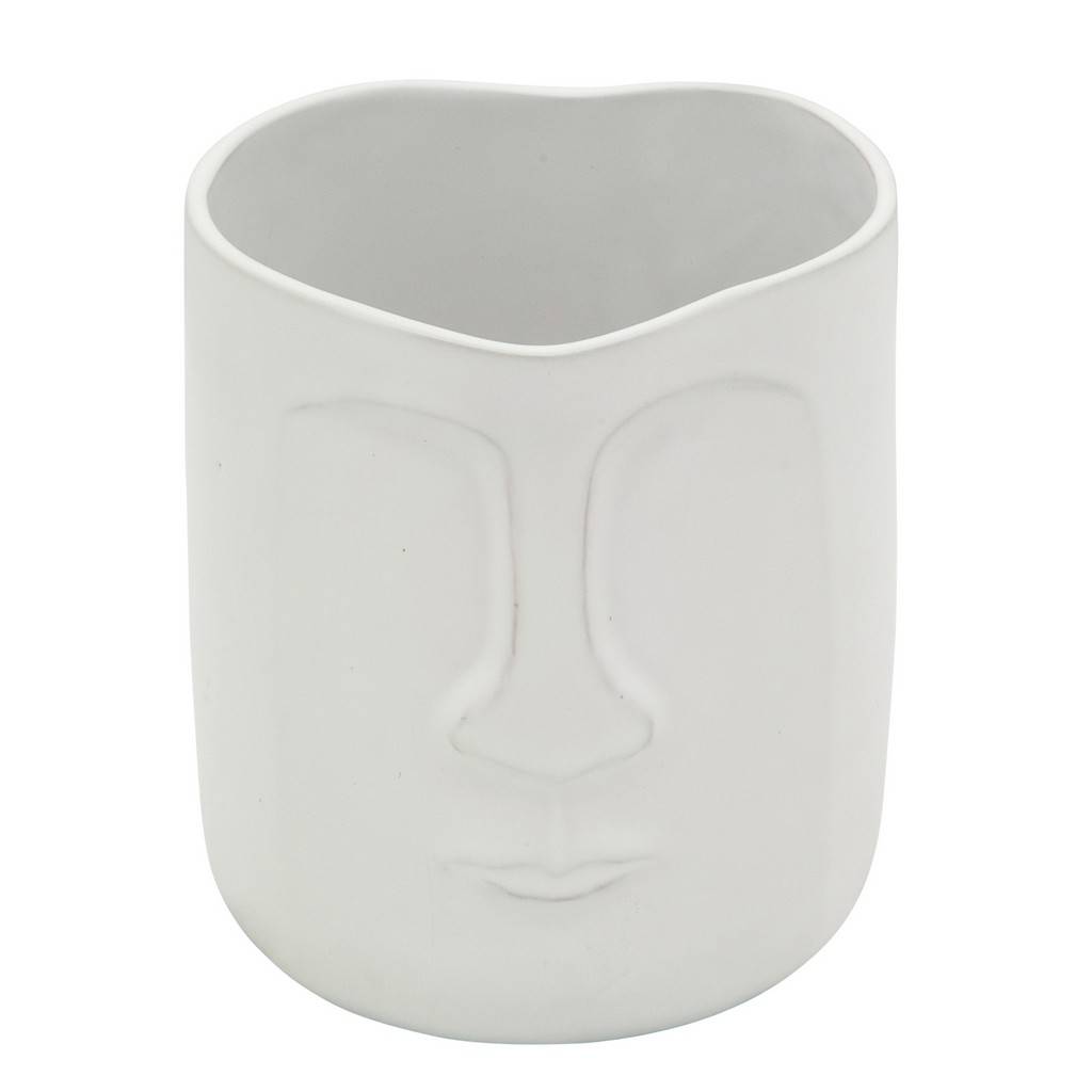 Maceta 6" Face Planter White
