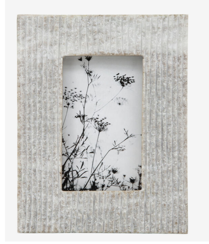 Marble 6x4 Photo Frame, Gray