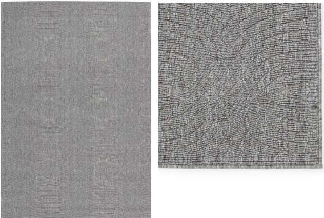 Tapete Rug Tnc02 2.43*3.04 8'x10' Ash Antarctica Tajiri By