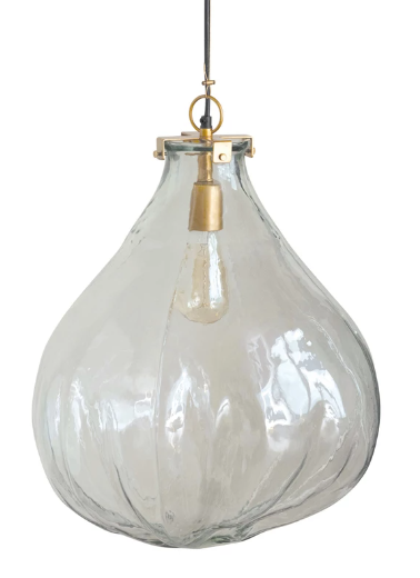 19-1/2"H X 17-1/2"Round Glass