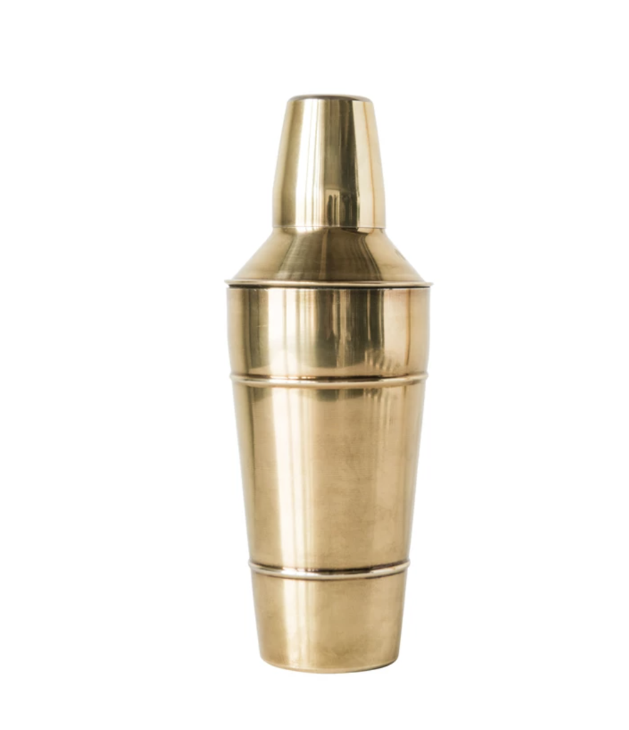 3-1/2" Round X 10"H Stainless Steel Cocktail Shaker