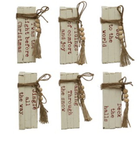 8-3/4"W Wood Décor W Saying