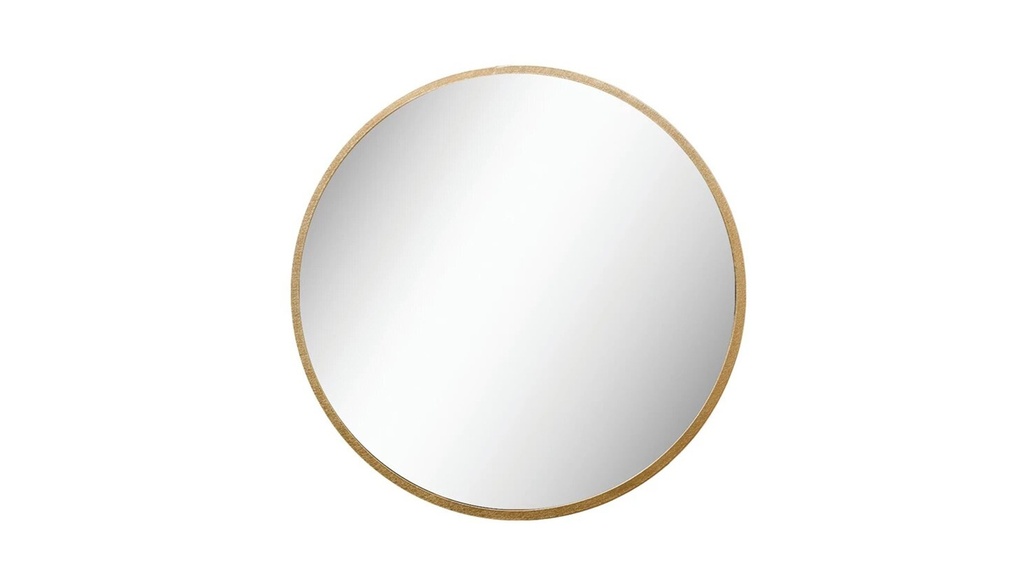 Espejo 35-1/2" Rnd Metal Framed Wall