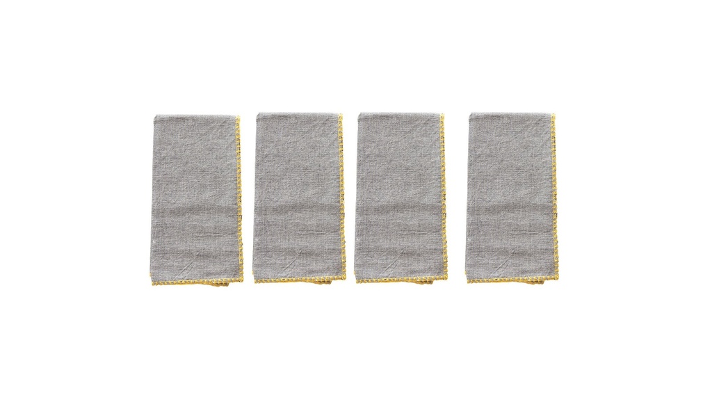 S/4 18" Sq Cotton Napkins