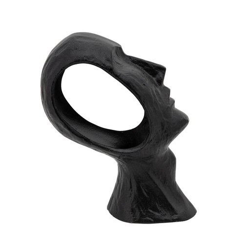[15657-01] 11" Metal Face Deco, Black