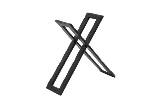 [15663-02] 12" Metal Abstract Sculpture, Black