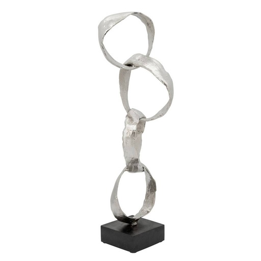 [15677-01] 23"H Stacking Rings, Silver