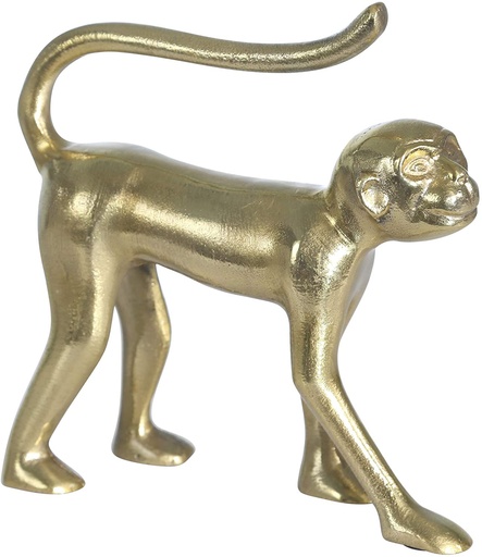 [14588-01] Aluminum Walking Monkey, 10" Gold