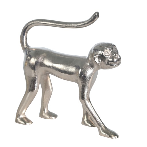 [14588-02] Aluminum Walking Monkey, 10" Silver