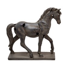 [13622-02] Cracked Horse Sculpture