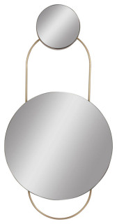 [14675-01] Espejo Metal 39"H Wall Mirror, Gold,Wb