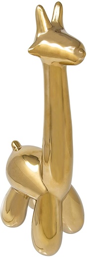 [13655-01] Gold Giraffe Balloon Animal