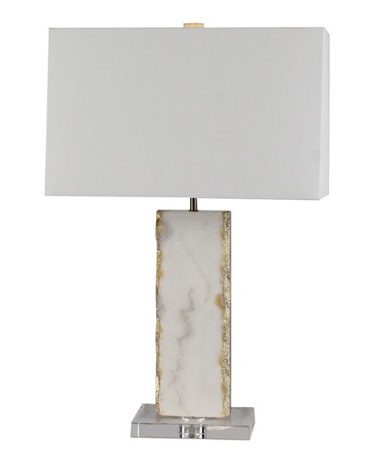 [50586] Lampara Marble 28" Table Lamp W/Crystal Base,