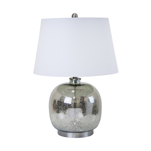 [50063-02] Lampara Mercury Glass 28" Jug Table Lamp, Silv