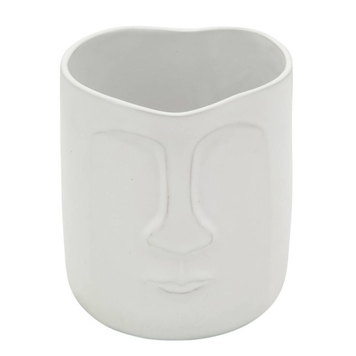 [15765-01] Maceta 6" Face Planter White