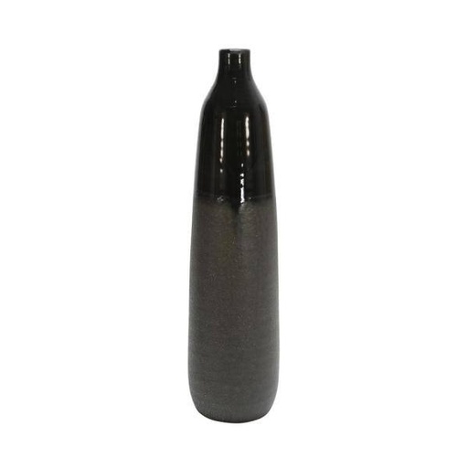 [13914-04] Maceta Ceramic 22"H Bottle Vase, Black