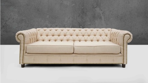 Love Seat Chesterfield De Tela 1.80