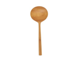 [DF3120] 11"L Teakwood Round Spoon