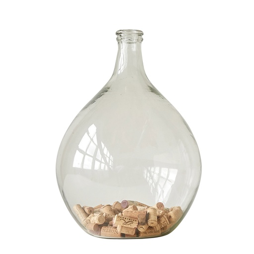 [DA7423] 12" Rnd X 18-1/2"H Glass