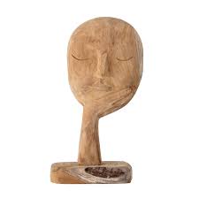 [AH1279] 14"H X7"L X 4"W Hand Carved Wood Mask