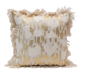[CX039] 18" Sq Cotton Gold Foil Print