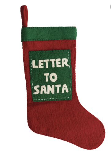 [XM9132] 19"L Wool Felt Stocking