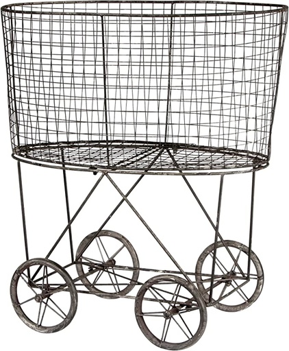 [DE2757] 24-3/4"L X 27"H Metal Vintage