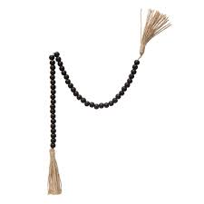 [DF4190] 28"L Wood Beads Garland W