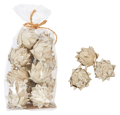 [DF2242] 3"H Handmade Dried Natural Palm Leaf (8)
