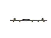 [AH1831] 32"L Metal Wall Shelf W Hooks