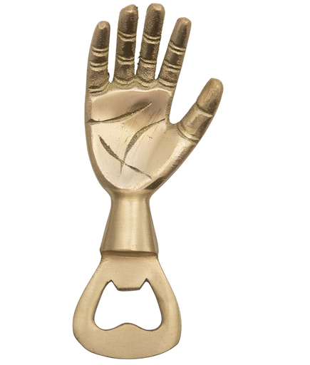 [DF5094] 5"L Brass Hand Bottle Opener