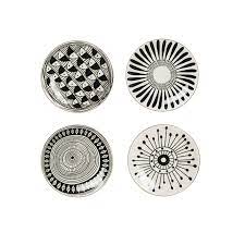 [DF2036A] 5-1/4" Rnd Stoneware Plate 4 Styles