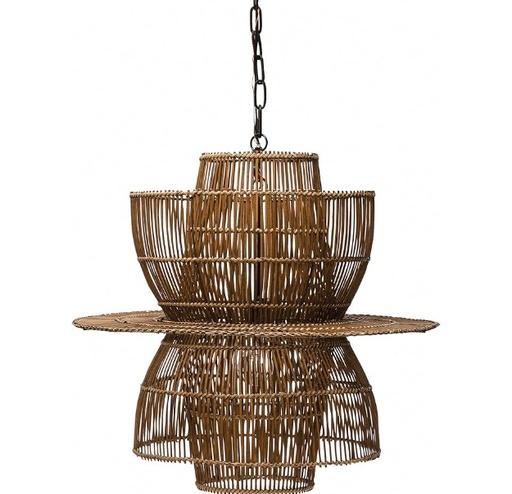 [DF6131] Candil 24"Round X 23"H Bamboo Pendant