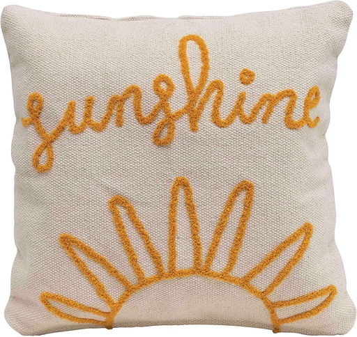 [CX032] Cojin 18"Sq Cotton Woven Pillow,