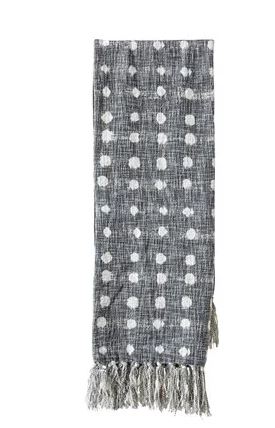 [DA8060] Frazada 60"L X 50"W Cotton Slub Polka
