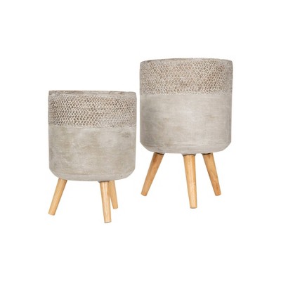 [DF1389] S/2 11" Rnd X 16-1/2"H Cement