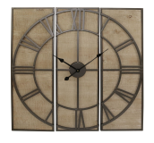 [CVTCK1207] 10.625"X0.75"X31.875 3 Piece Wall Clock 1pk