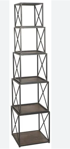 [CVFZR4099] 16.5x16.5x72 Stackable Etagere