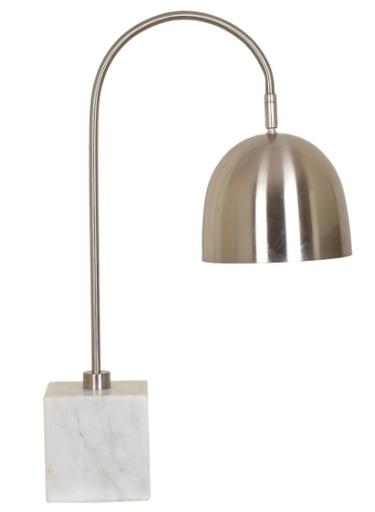 [CVAER871] 24th Marble & Metal Table Lampara