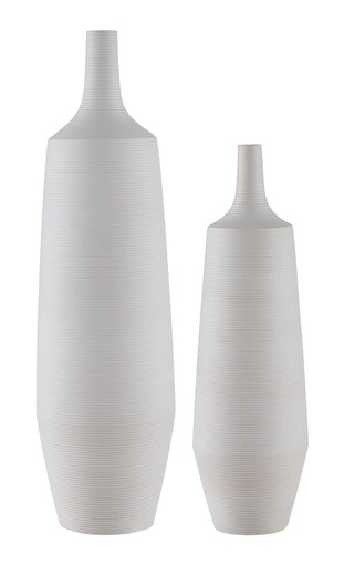 [CVVZSA004B] 26.75 &21 H S/2 Ceramic Vase 1set Up