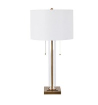 [CVABS2004] 29.75"H Glass Table Lamp 1pcs Ups Pk 4.12'